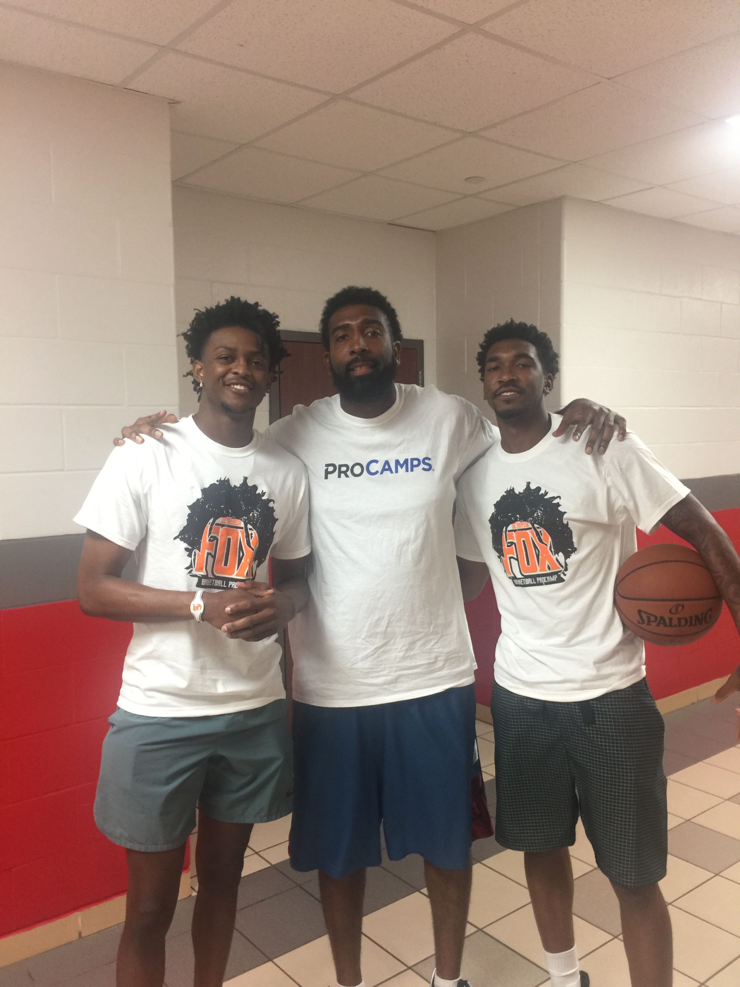 Derrick with NBA Guards - De’Aaron Fox & Malik Monk