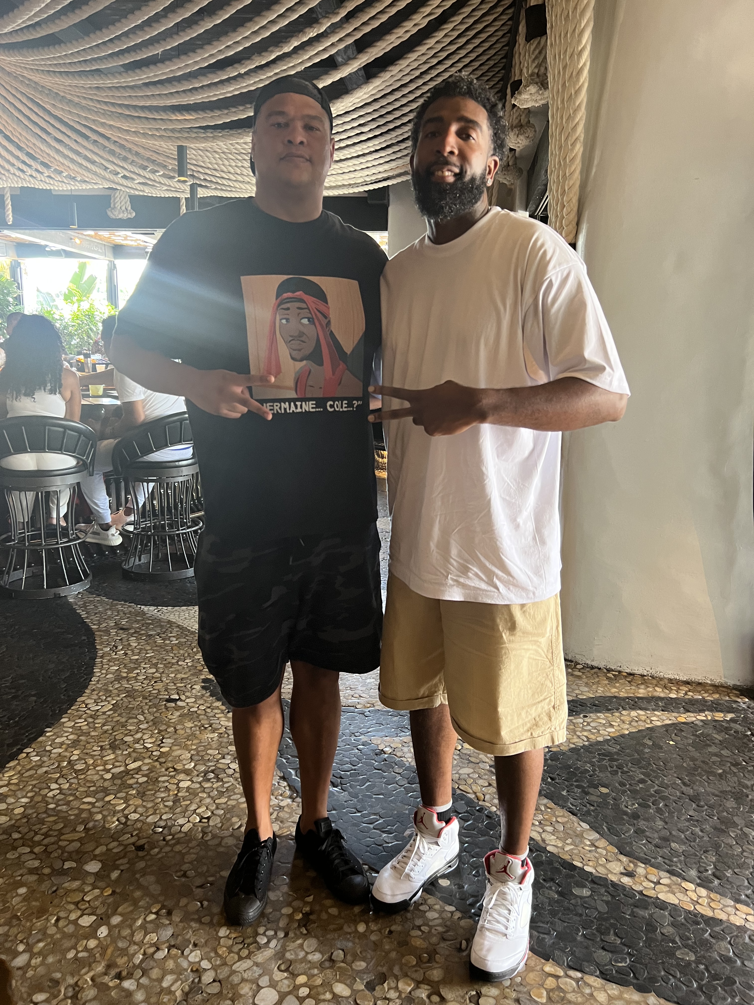 Derrick with Mr. NBA Twitter - Josiah Johnson