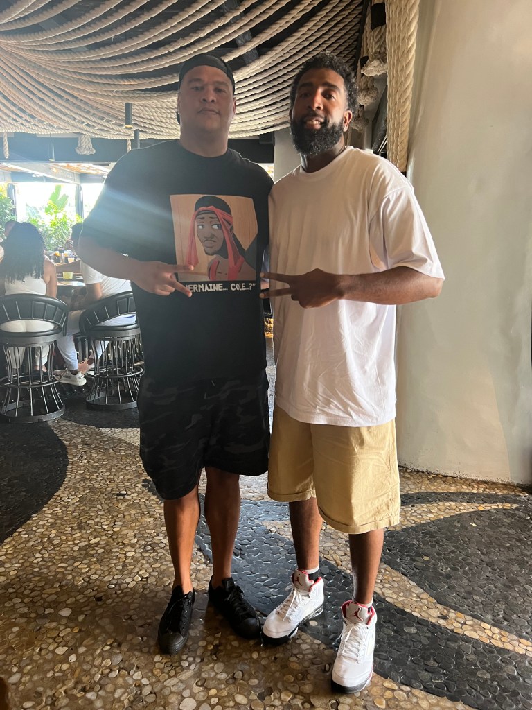 Derrick with Mr. NBA Twitter - Josiah Johnson