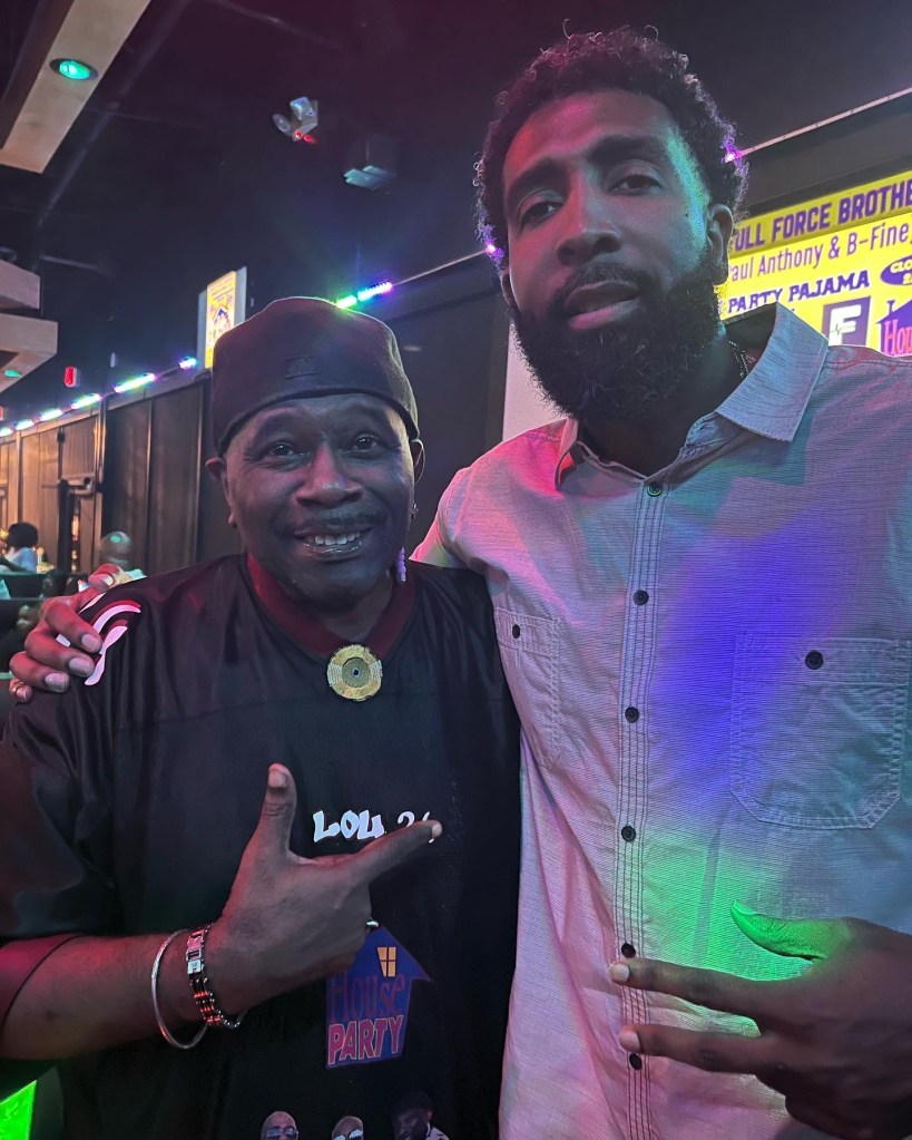 Derrick with Grammy Award Winner - Bowlegged Lou