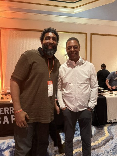 Derrick w/ NFL Hall of Famer Marcus Allen